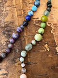 Rainbow Gemstone Treasure Necklace (B10)