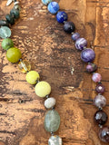 Rainbow Gemstone Treasure Necklace (B5)