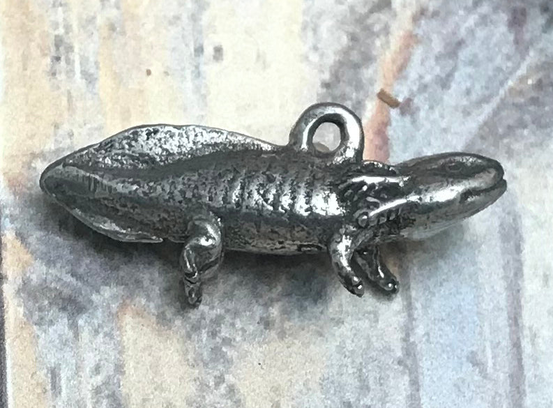 Green axolotl charm