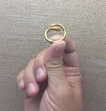 Mystical Snake Ring Brass