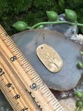 Small Bronze Tree Oval Coin Pendant