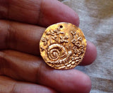 Small Bronze Snail Garden Coin