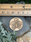 Bronze Death’s Head Moth Coin Pendant