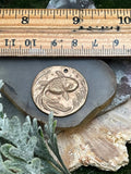Bronze Goldfish Ranchu Coin Pendant