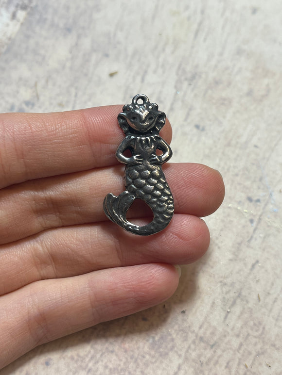 River Mermaid Pewter Pendant