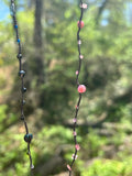 'Night Garden' Gemstone Thread Necklace--Cynthia Thornton