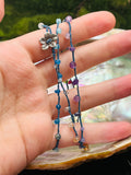 Coral Reef-- Gemstone Thread Necklace