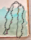 Nocturne Rainbow Treasure Thread Necklace