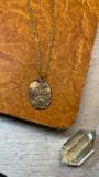 Bronze Dragon Coin Necklace-- Handmade
