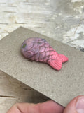 Scaly Fish Baby Resin Pin