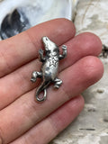 Sterling Silver Gator Figurine Pendant