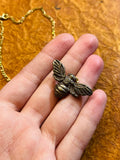 Bronze BumbleBee Pendant Necklace