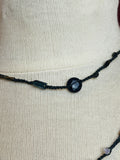 Midnight Zone-- Gemstone Thread Necklace