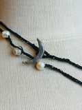 Midnight Zone-- Gemstone Thread Necklace