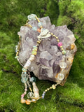 ‘Soft Breezes’ Knotted Gemstone Treasure Necklace