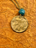 Bronze Asheville Mountains Coin Necklace