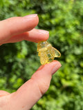Medium Thick Amber Bee Pendant