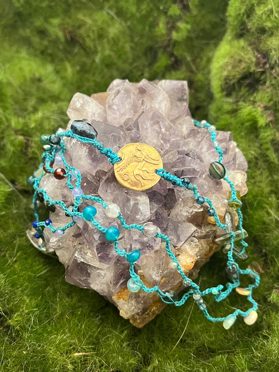 'She Lives in the Rainforest' Treasure Thread Necklace – GreenGirlStudios