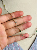 Beach Combing-- Gemstone Thread Necklace