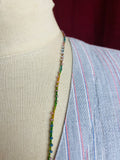 Antique Rainbows-- Hand dyed Rainbow Thread Necklace