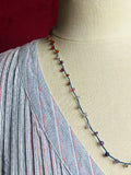 Coral Reef-- Gemstone Thread Necklace