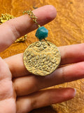 Bronze Asheville Mountains Coin Necklace