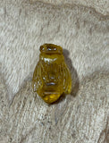 Handcarved Amber Bee Pendant