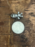 Teddy Bear Pewter Pendant Dangle