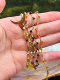 Drifting on the Baltic Sea-- Amber Thread Necklace
