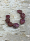 Large Flat Faceted Rubies Segment Lot Sale