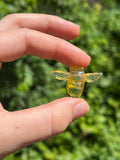 Medium Amber Honey Bee Pendant