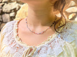 Silver Blossoms—Gemstone Treasure Necklace