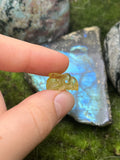 Small Amber Honey Bee Pendant