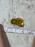 Handcarved Amber Bee Pendant