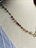 Beltane-- Gemstone Thread Necklace