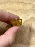 Handcarved Large Amber Bee Pendant