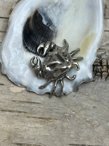 Jointed Sterling Silver Crab