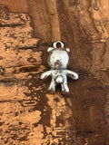 Teddy Bear Pewter Pendant Dangle