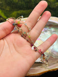 Beltane-- Gemstone Thread Necklace