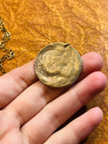 Hand Painted Bronze Mermaid Coin