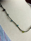 Creatures of the Swamp-- Gemstone Thread Necklace