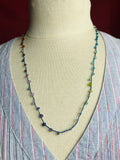 Coral Reef-- Gemstone Thread Necklace