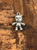 Teddy Bear Pewter Pendant Dangle