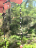 'Night Garden' Gemstone Thread Necklace--Cynthia Thornton