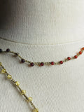 Drifting on the Baltic Sea-- Amber Thread Necklace