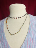 Samhain Delights-- Gemstone Thread Necklace