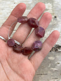 Large Flat Faceted Rubies Segment Lot Sale