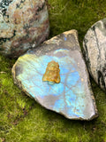 Small Amber Honey Bee Pendant