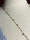 Beach Combing-- Gemstone Thread Necklace