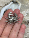 Jointed Sterling Silver Crab